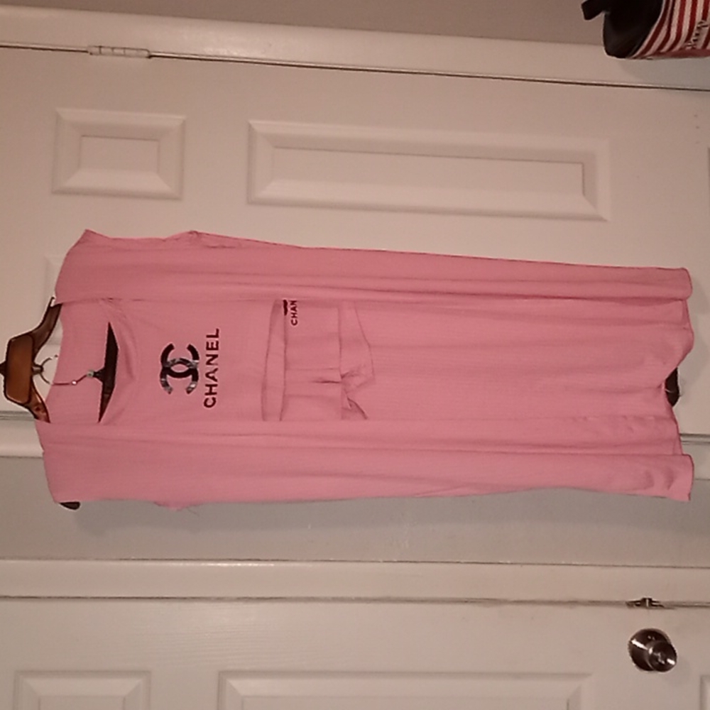 3 picec set pink 95% Polyester and 5% Spandex size L